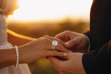 All Moissanite - Wedding Bands