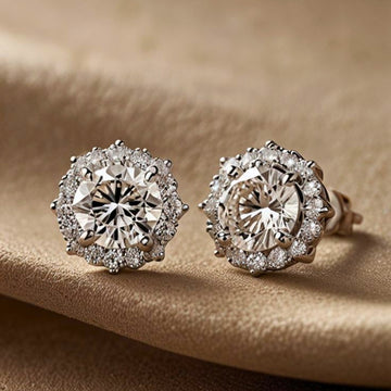 Earrings -  Moissanite