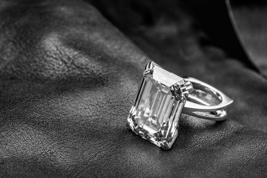 Halo Set Radiant Lab Grown Engagement Ring Double Claw Prong Split Shank Ring Art Deco Wedding Ring Anniversary Ring For Women